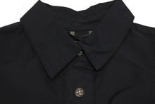 Load image into Gallery viewer, CHROME HEARTS クロムハーツ クロスパッチ付き クロスボールボタン ナイロン半袖シャツ ブラック サイズXS 美品 中古 4b005692