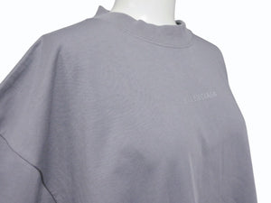 BALENCIAGA バレンシアガ 24SS リフレクター ロゴ Tシャツ 764235 TQVN1 グレー サイズS 美品 中古 4b005694