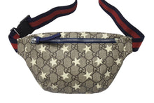 Load image into Gallery viewer, 極美品 GUCCI グッチ チルドレンズ キッズライン GGスプリーム ウエストポーチ ヒップバッグ ベルトバッグ スター ベージュ 中古 4b005696