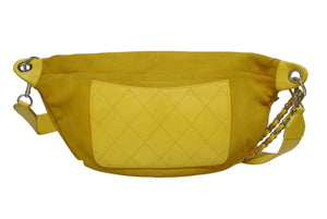 CHANEL Pharrell Williams シャネル ファレルウィリアムズ CCスリングバッグ カプセルコレクション 希少 イエロー ゴールド金具 美品 中古 4b005698