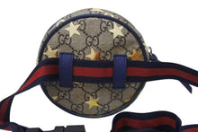 画像をギャラリービューアに読み込む, GUCCI グッチ チルドレンズ ラウンド ミニウエストポーチ 502330 GGスプリーム レザー ベージュ シルバー金具 良品 中古 4b005697 