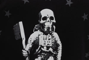 CHROME HEARTS クロムハーツ FOTI ジョー フォッティ プリント Tシャツ サイズS ブラック コットン 美品 中古 4b005700