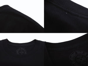 CHROME HEARTS クロムハーツ FOTI ジョー フォッティ プリント Tシャツ サイズS ブラック コットン 美品 中古 4b005700