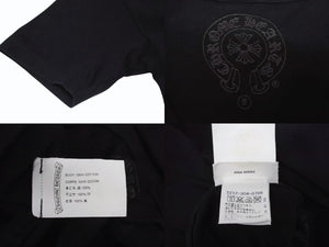 CHROME HEARTS クロムハーツ FOTI ジョー フォッティ プリント Tシャツ サイズS ブラック コットン 美品 中古 4b005700