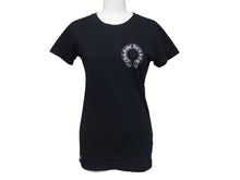 Load image into Gallery viewer, CHROME HEARTS クロムハーツ クロールラベル ホースシュー プリント Tシャツ サイズS ブラック コットン 美品 中古 4b005701