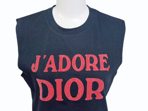 極美品 Christian Dior クリスチャンディオール J'ADORE DIOR ジャドール タンクトップ 2A12155300 サイズ42 ガリアーノ期 中古 4b005702