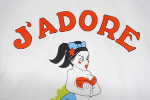 極美品 Christian Dior クリスチャンディオール J'ADORE DIOR ジャドール 半袖Tシャツ 2A12155028 サイズ38 ガリアーノ期 中古 4b005703