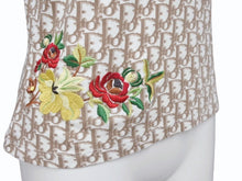 Load image into Gallery viewer, 極美品 Christian Dior クリスチャンディオール Vネック半袖Tシャツ 5E16155951 サイズ40 ガリアーノ期 トロッター 花刺繍 中古 4b005704
