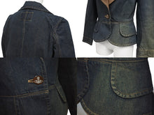 Load image into Gallery viewer, Vivienne Westwood ヴィヴィアンウエストウッド RED LABEL レッドラベル ラブ テーラードジャケット 357-01-45013 サイズ2 美品 中古 4b005705