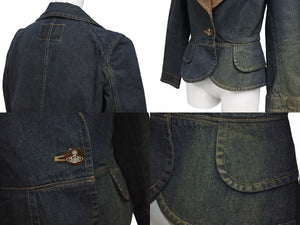 Vivienne Westwood ヴィヴィアンウエストウッド RED LABEL レッドラベル ラブ テーラードジャケット 357-01-45013 サイズ2 美品 中古 4b005705
