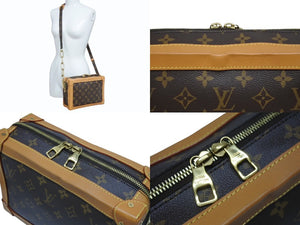 極美品 LOUIS VUITTON ルイヴィトン ソフトトランク ショルダーバッグ M44660 モノグラムキャンバス レザー ブラウン 中古 4b005712