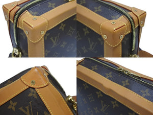 極美品 LOUIS VUITTON ルイヴィトン ソフトトランク ショルダーバッグ M44660 モノグラムキャンバス レザー ブラウン 中古 4b005712