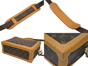極美品 LOUIS VUITTON ルイヴィトン ソフトトランク ショルダーバッグ M44660 モノグラムキャンバス レザー ブラウン 中古 4b005712
