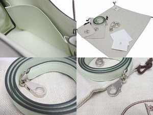 新品同様 HERMES エルメス ケリー25 2WAY ショルダーバッグ U刻印 ヴォースイフト ヴェールフィズ シルバー金具 中古 4b005715