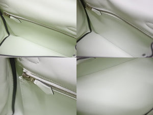 新品同様 HERMES エルメス ケリー25 2WAY ショルダーバッグ U刻印 ヴォースイフト ヴェールフィズ シルバー金具 中古 4b005715