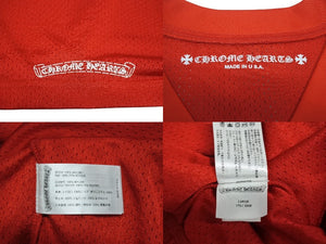 新品未使用 CHROME HEARTS クロムハーツ MATTY BOY マッティボーイ PPO FORM TEAM MESH WARM UP JERSEY ゲームシャツ サイズL 中古 4b005723