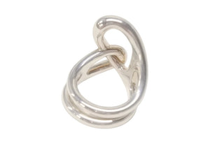 極美品 HERMES エルメス シェーヌダンクルパンクリング 指輪 H121644B シルバー925 重量約11.3g シルバー 中古 4b005731