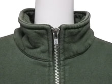 画像をギャラリービューアに読み込む, Supreme シュプリーム ハーフジップ スウェット 101837 グリーンレッド コットン サイズM 刺繍 美品 中古 4b005732 