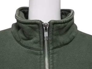 Supreme シュプリーム ハーフジップ スウェット 101837 グリーンレッド コットン サイズM 刺繍 美品 中古 4b005732 