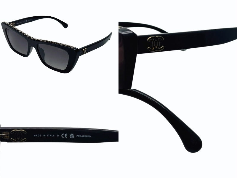値下げ〜CHANEL シャネルブラック サングラス 中古・古着通販】CHANEL (シャネル) サングラス ブラック サイズ