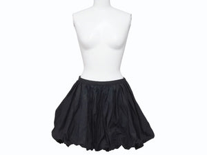 極美品 JIL SANDER ジルサンダー ミニスカートボトム J01MA0114 J45002 コットンブラック サイズ32 中古 4b005745 