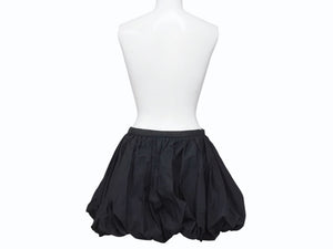極美品 JIL SANDER ジルサンダー ミニスカートボトム J01MA0114 J45002 コットンブラック サイズ32 中古 4b005745 