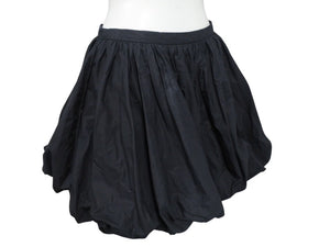 極美品 JIL SANDER ジルサンダー ミニスカートボトム J01MA0114 J45002 コットンブラック サイズ32 中古 4b005745 