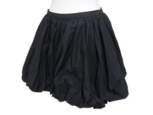極美品 JIL SANDER ジルサンダー ミニスカートボトム J01MA0114 J45002 コットンブラック サイズ32 中古 4b005745 