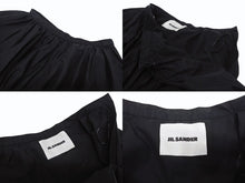 画像をギャラリービューアに読み込む, 極美品 JIL SANDER ジルサンダー ミニスカートボトム J01MA0114 J45002 コットンブラック サイズ32 中古 4b005745 