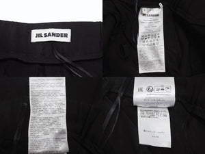 極美品 JIL SANDER ジルサンダー パンツ ジップフライ ショーツ J52KA0009 JTN319 ウール ブラック サイズ32 中古 4b005749