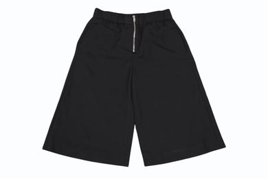 極美品 JIL SANDER ジルサンダー パンツ ジップフライ ショーツ J52KA0009 JTN319 ウール ブラック サイズ32 中古 4b005749