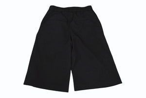 極美品 JIL SANDER ジルサンダー パンツ ジップフライ ショーツ J52KA0009 JTN319 ウール ブラック サイズ32 中古 4b005749