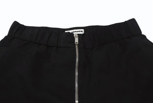 極美品 JIL SANDER ジルサンダー パンツ ジップフライ ショーツ J52KA0009 JTN319 ウール ブラック サイズ32 中古 4b005749