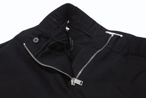 極美品 JIL SANDER ジルサンダー パンツ ジップフライ ショーツ J52KA0009 JTN319 ウール ブラック サイズ32 中古 4b005749