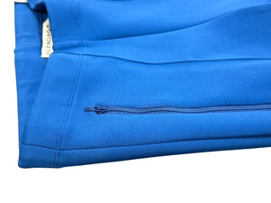 BALENCIAGA バレンシアガ ヘムジップデザイン ジョガーパンツ 457954 TTK23 ブルー サイズ36 美品 中古 4b005751