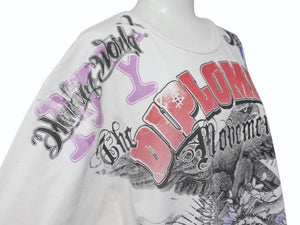 DIPLOMATS DIPSET ディプロマッツ ディプセット プリント 半袖Ｔシャツ コットン ホワイト サイズXL 美品 中古 4b005757