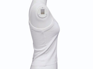 CHROME HEARTS クロムハーツ × Bella Hadid ベラ ハディッド タンクトップ ONE SIZE ホワイト クロップド丈 美品 中古 4b005760
