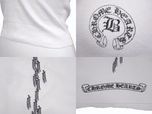 CHROME HEARTS クロムハーツ × Bella Hadid ベラ ハディッド タンクトップ ONE SIZE ホワイト クロップド丈 美品 中古 4b005760