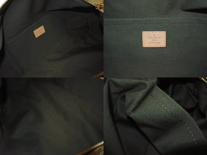 極美品 LOUIS VUITTON ルイヴィトン モノグラモフラージュ リス ボストンバッグ カーキ 村上隆 デニム 08AW M95771 中古 4b005762