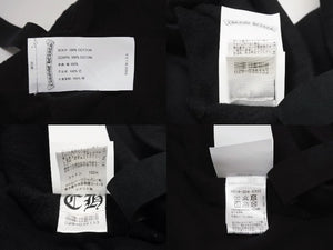 極美品 CHROME HEARTS クロムハーツ ショーツ ショートパンツ サイズS ブラック ホワイト CHクロス ロゴ刺繍 中古 4b005763