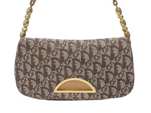 Load image into Gallery viewer, Christian Dior クリスチャンディオール ワンショルダーバッグ ガリアーノ期 マリスパール トロッター柄 レザー ブラウン ゴールド金具 美品 中古 4b005766