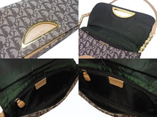 Load image into Gallery viewer, Christian Dior クリスチャンディオール ワンショルダーバッグ ガリアーノ期 マリスパール トロッター柄 レザー ブラウン ゴールド金具 美品 中古 4b005766