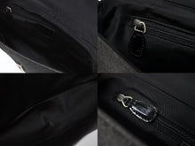 Load image into Gallery viewer, Dior ディオール カナージュ ショルダーバッグ ダークグレー デニム レザー コンビ チェーンストラップ ブラック 黒 美品 中古 4b005768