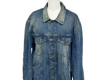 Load image into Gallery viewer, ARMANI JEANS アルマーニ ジーンズ デニムジャケット UJPN 2131 02342 コットン エラスタン ブルー サイズ50 美品 中古 4b005777