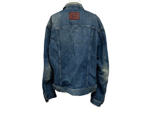 ARMANI JEANS アルマーニ ジーンズ デニムジャケット UJPN 2131 02342 コットン エラスタン ブルー サイズ50 美品 中古 4b005777