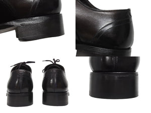未使用 TOM FORD トムフォード ジャンニ レザー オックスフォード シューズ ジャンニ レザー オックスフォード ブラウン サイズ8 1/2 中古 4b005778 