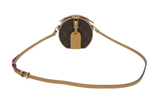 極美品 LOUIS VUITTON ルイヴィトン ミニ ボワット シャポー ショルダーバッグ M44699 モノグラムキャンバス ヌメ革 中古 4b005781