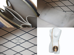 極美品 LOUIS VUITTON ルイヴィトン ミニ ボワット シャポー ショルダーバッグ M44699 モノグラムキャンバス ヌメ革 中古 4b005781