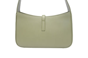 極美品 SAINT LAURENT PARIS サンローランパリ ホーボー ハンドバッグ LE 5 A 7 ミニ 7103182R20W3798 グリーン 新型 レザー 中古 4b005782