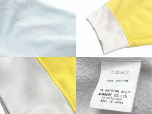 極美品 A BATHING APE アベイシングエイプ フルジップアップフーディー パーカー サイズM ホワイト マルチカラー カモフラ柄 中古 4b005787